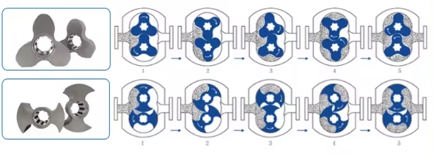 Drehkolbenpumpe Arbeitsprinzip