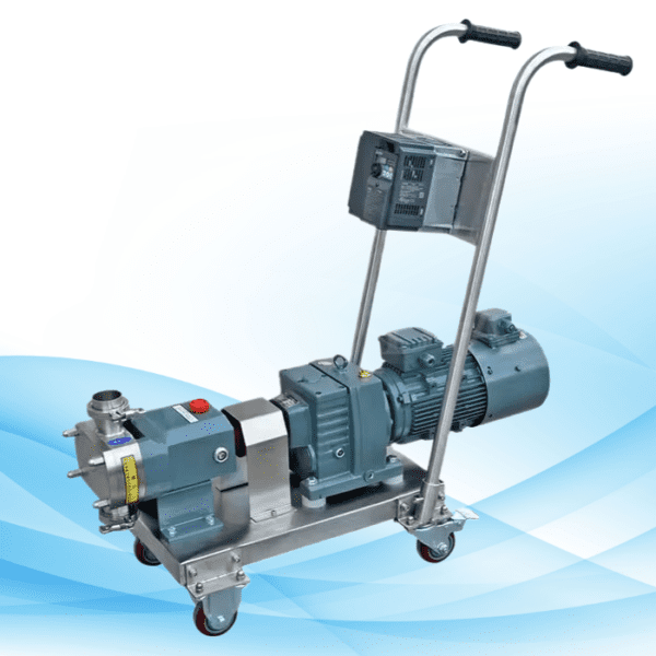 lobe pump with trolley